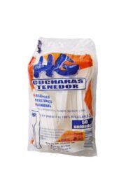 Desechable cuchara tenedor HG 50u