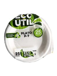 Desechable plato postre P-7 Plastiutil 25u